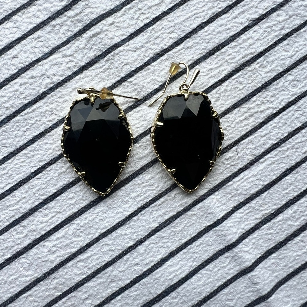 Kendra Scott black Corley earrings